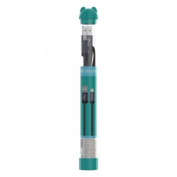Καλώδιο Σύνδεσης USB 2.0 Devia EC021 USB A σε Lightning Bubble Fish 1m Μαύρο