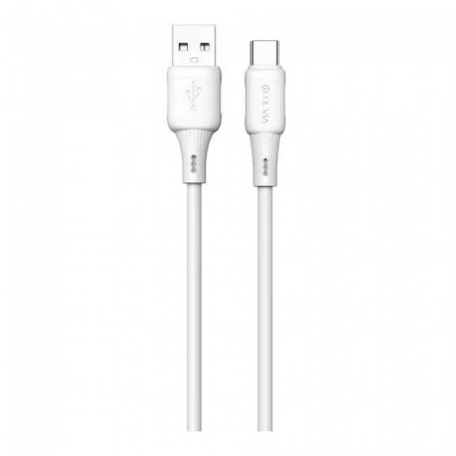 Καλώδιο Σύνδεσης USB 2.0 Devia EC629 USB A σε USB C 2.4A Silicone Pro3 1m Λευκό Καλώδιο Σύνδεσης USB 2.0 Devia EC629 USB A σε USB C 2.4A Silicone Pro3 1m Λευκό