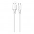 Καλώδιο Σύνδεσης USB 2.0 Devia EC629 USB A σε USB C 2.4A Silicone Pro3 1m Λευκό