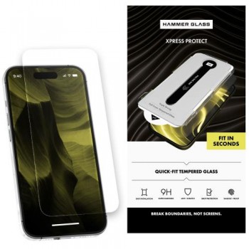Tempered Glass Hammer Glass Apple iPhone 15 Plus/ 16 Plus Xpress Protect with Application Tool (1 τεμ.)