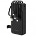 Φορτιστής Ανάγκης Dudao K11Pro 10W 20000mAh με 4 Ενσωματωμένα Καλώδια Μαύρο