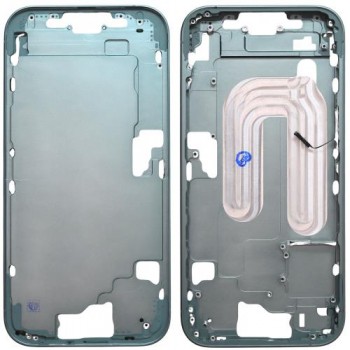Μεσαίο Πλαίσιο Apple iPhone 16 5G με Πλήκτρο Κάμερας Τιρκουάζ (OEM)