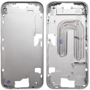 Μεσαίο Πλαίσιο Apple iPhone 16 5G με Πλήκτρο Κάμερας Λευκό (OEM)