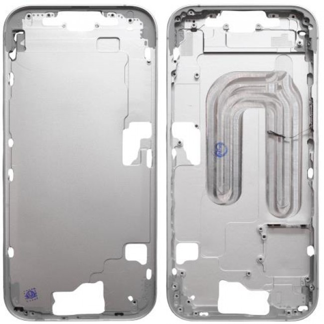 Μεσαίο Πλαίσιο Apple iPhone 16 5G με Πλήκτρο Κάμερας Λευκό (OEM)