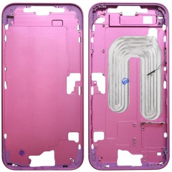 Μεσαίο Πλαίσιο Apple iPhone 16 Plus 5G με Πλήκτρο Κάμερας Ροζ (OEM)