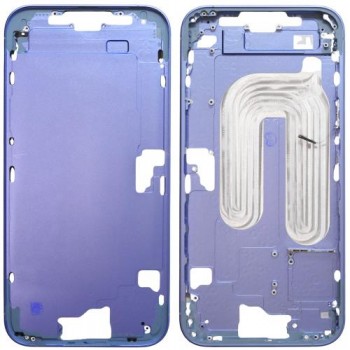 Μεσαίο Πλαίσιο Apple iPhone 16 Plus 5G με Πλήκτρο Κάμερας Ultramarine (OEM)