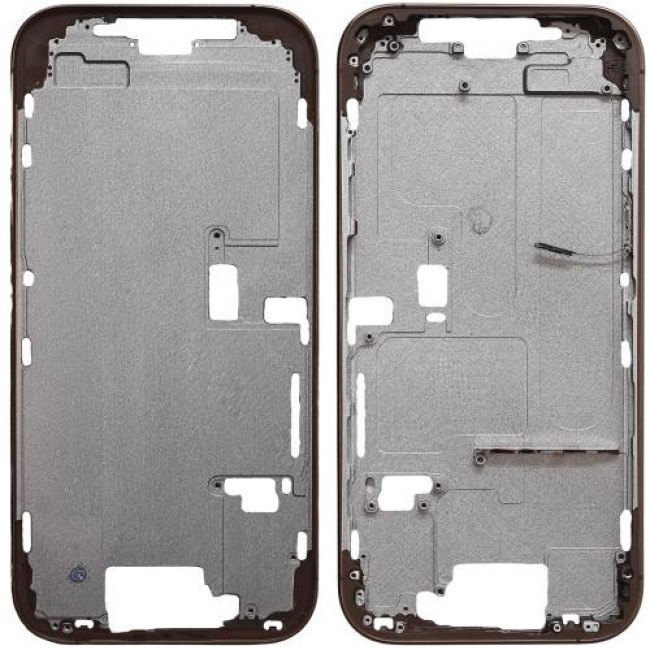 Μεσαίο Πλαίσιο Apple iPhone 16 Pro 5G με Πλήκτρο Κάμερας Χρυσό (OEM)