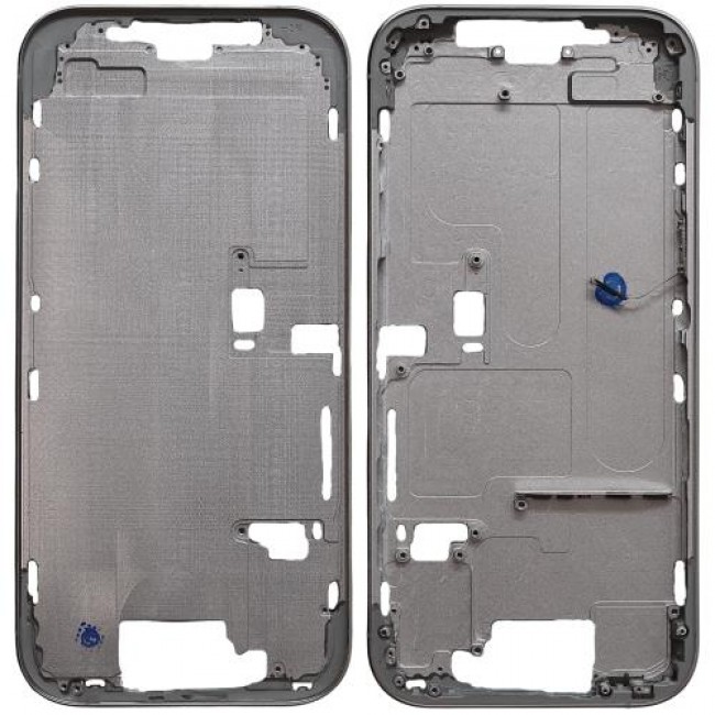Μεσαίο Πλαίσιο Apple iPhone 16 Pro 5G με Πλήκτρο Κάμερας Λευκό (OEM)