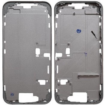 Μεσαίο Πλαίσιο Apple iPhone 16 Pro Max 5G με Πλήκτρο Κάμερας Λευκό (OEM)