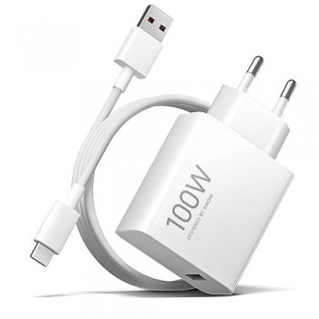 Φορτιστής Ταξιδίου Ταχείας Φόρτισης Xiaomi Combo με Έξοδο USB A 100W & Καλώδιο USB C 1m Λευκό Φορτιστής Ταξιδίου Ταχείας Φόρτισης Xiaomi Combo με Έξοδο USB A 100W & Καλώδιο USB C 1m Λευκό