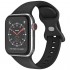 Λουράκι Σιλικόνης για Apple Watch 42/ 44/ 45/ 46/ 49mm Μαύρο (Ασυσκεύαστο)