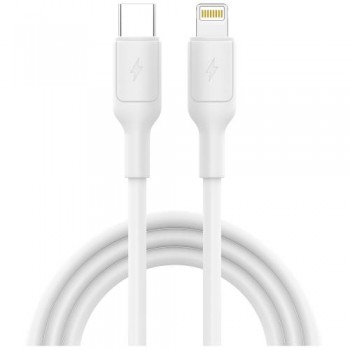 Καλώδιο Σύνδεσης USB 2.0 inos UltraCon USB C σε Lightning 27W 1m Λευκό