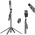 Ασύρματο Selfie Stick & Τρίποδο Blavec Q-01 με AI Face Tracking & Τηλεχειριστήριο για Smartphones Πλάτους 65mm έως 95mm Μαύρο