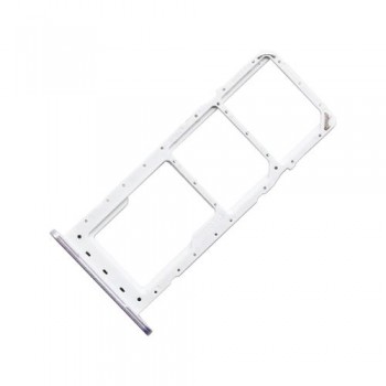 Βάση Κάρτας Sim & SD Samsung A145R Galaxy A14 Ασημί (Original)