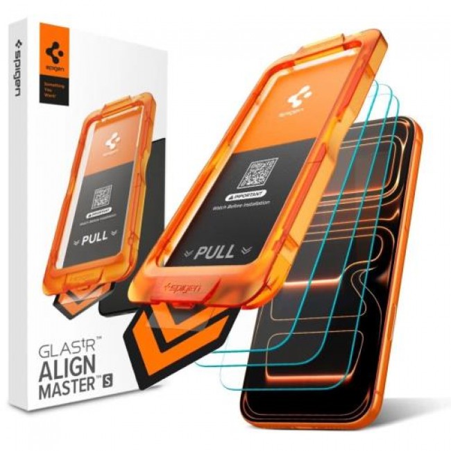 Tempered Glass Full Face Spigen Glas.tR Align Master Apple iPhone 18 Pro Max/ 17 Pro Max Διάφανο (3 τεμ.) Tempered Glass Full Face Spigen Glas.tR Align Master Apple iPhone 18 Pro Max/ 17 Pro Max Διάφανο (3 τεμ.)