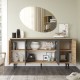 Μπουφές Augusta pakoworld oak-ανθρακί 160x40x78.5εκ Μπουφές Augusta pakoworld oak-ανθρακί 160x40x78.5εκ