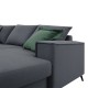 Γωνιακός καναπές Fabulous pakoworld αναστρέψιμος ύφασμα elephant-ciel 240x165x95εκ