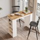 Τραπέζι μπαρ Riff pakoworld λευκό-sonoma 120x51.5x101.5εκ Τραπέζι μπαρ Riff pakoworld λευκό-sonoma 120x51.5x101.5εκ