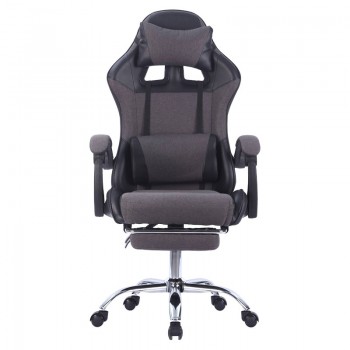 Καρέκλα γραφείου Winner gaming pakoworld PVC-ύφασμα μαύρο