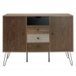 Μπουφές Boho pakoworld με τέσσερα συρτάρια καρυδί μεταλλικά πόδια 122x39,5x86εκ Μπουφές Boho pakoworld με τέσσερα συρτάρια καρυδί μεταλλικά πόδια 122x39,5x86εκ