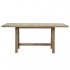 Τραπέζι Malibu pakoworld φυσικό ξύλο ακακία 170x90x75.5εκ
