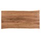 Τραπέζι Adorn pakoworld ξύλο πεύκου καρυδί-πόδι μαύρο 160x85x75.6εκ