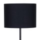 Μεταλλικό φωτιστικό δαπέδου PWL-0005 E27 pakoworld με μαύρο καπέλο Φ33x149εκ