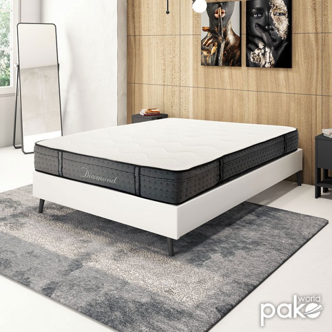 Στρώμα Diamond pakoworld pocket spring+gel memory foam 25-27cm 150x200εκ