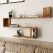 Ραφιέρα τοίχου Belinda pakoworld sonoma 120x14.5x71.4εκ Ραφιέρα τοίχου Belinda pakoworld sonoma 120x14.5x71.4εκ
