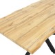 Tραπέζι Gilman pakoworld MDF καρυδί-μαύρο 150x90x75εκ Tραπέζι Gilman pakoworld MDF καρυδί-μαύρο 150x90x75εκ