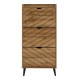Παπουτσοθήκη Thelma pakoworld 9 ζεύγων sonoma 60x23.8x131.6εκ Παπουτσοθήκη Thelma pakoworld 9 ζεύγων sonoma 60x23.8x131.6εκ