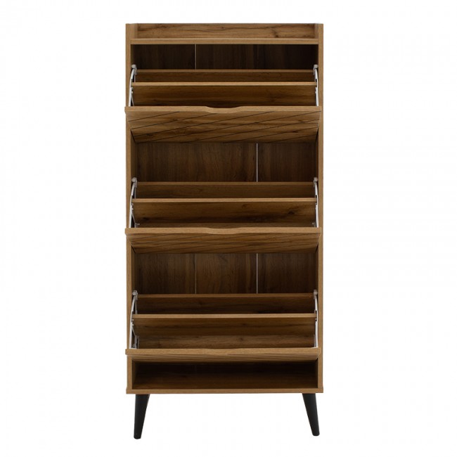 Παπουτσοθήκη Thelma pakoworld 9 ζεύγων sonoma 60x23.8x131.6εκ Παπουτσοθήκη Thelma pakoworld 9 ζεύγων sonoma 60x23.8x131.6εκ