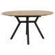 Tραπέζι Frances pakoworld επεκτεινόμενο MDF sonoma-μαύρο 100-140x100x75εκ Tραπέζι Frances pakoworld επεκτεινόμενο MDF sonoma-μαύρο 100-140x100x75εκ