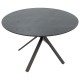 Tραπέζι Cerco pakoworld MDF μαύρο Φ120x75εκ Tραπέζι Cerco pakoworld MDF μαύρο Φ120x75εκ