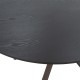 Tραπέζι Cerco pakoworld MDF μαύρο Φ120x75εκ Tραπέζι Cerco pakoworld MDF μαύρο Φ120x75εκ