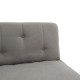 Καναπές-κρεβάτι Breathe pakoworld 2θέσιος ύφασμα γκρι 167x77x73εκ