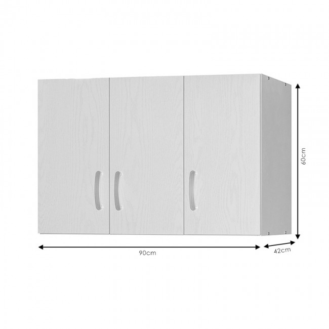 Πατάρι ντουλάπας Zelia pakoworld τρίφυλλο λευκό 90x42x60εκ Πατάρι ντουλάπας Zelia pakoworld τρίφυλλο λευκό 90x42x60εκ