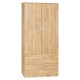 Ντουλάπα δίφυλλη και πατάρι Zelia pakoworld φυσικό 79x42x180εκ. Ντουλάπα δίφυλλη και πατάρι Zelia pakoworld φυσικό 79x42x180εκ.