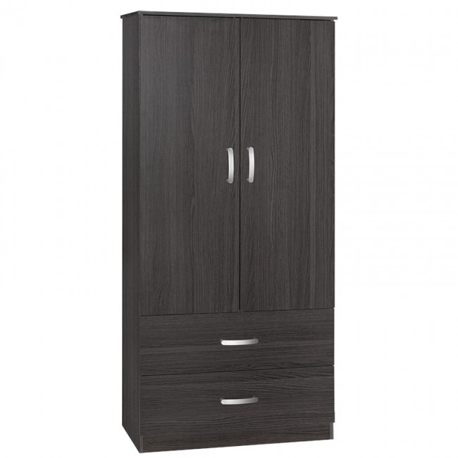 Ντουλάπα δίφυλλη και πατάρι Zelia pakoworld wenge 79x42x180εκ. Ντουλάπα δίφυλλη και πατάρι Zelia pakoworld wenge 79x42x180εκ.