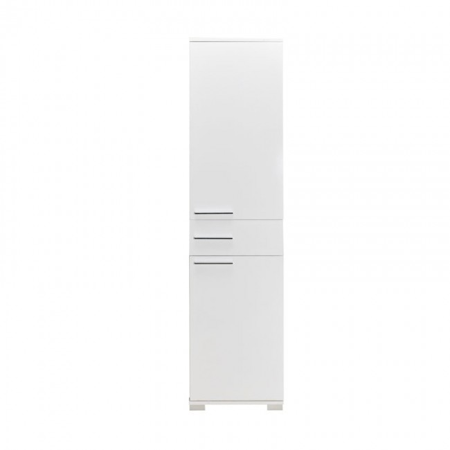Ντουλάπα Chad pakoworld με συρτάρια λευκό gloss 45x40x188εκ Ντουλάπα Chad pakoworld με συρτάρια λευκό gloss 45x40x188εκ