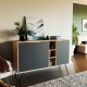Μπουφές Clara pakoworld χρώμα light oak-ανθρακί 142x35.5x82εκ Μπουφές Clara pakoworld χρώμα light oak-ανθρακί 142x35.5x82εκ
