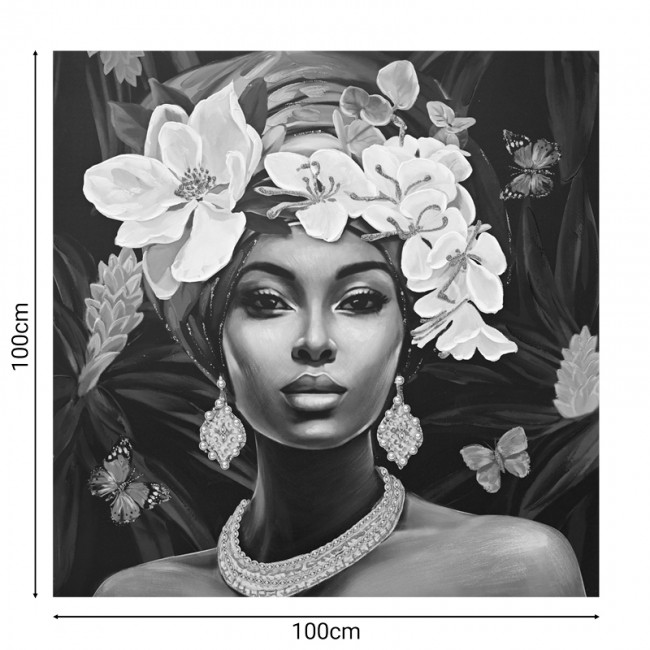Πίνακας σε καμβά Beauty Inart 100x3x100εκ Πίνακας σε καμβά Beauty Inart 100x3x100εκ
