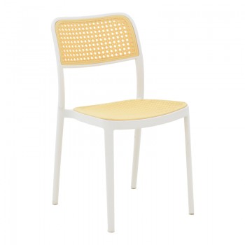 Καρέκλα Westley pakoworld pp φυσικό-λευκό 55x47x81εκ