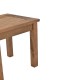 Τραπέζι Retto pakoworld μασίφ ξύλο οξιάς καρυδί εμποτισμού 45x40x42εκ
