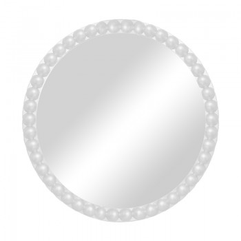 Καθρέπτης Mebel Inart λευκό pp Φ60x3.5εκ