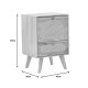 Κομοδίνο Finian pakoworld ξύλο σε φυσική απόχρωση 40x35x59εκ Κομοδίνο Finian pakoworld ξύλο σε φυσική απόχρωση 40x35x59εκ