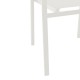 Πολυθρόνα Confidence pakoworld λευκό μέταλλο και λευκό textilene 54x54x86εκ