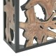 Κονσόλα Donis Inart φυσικό-μαύρο μασίφ ξύλο teak 120x40x75εκ