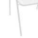 Πολυθρόνα Pomedon pakoworld στοιβαζόμενη λευκό μέταλλο 56x64x87εκ