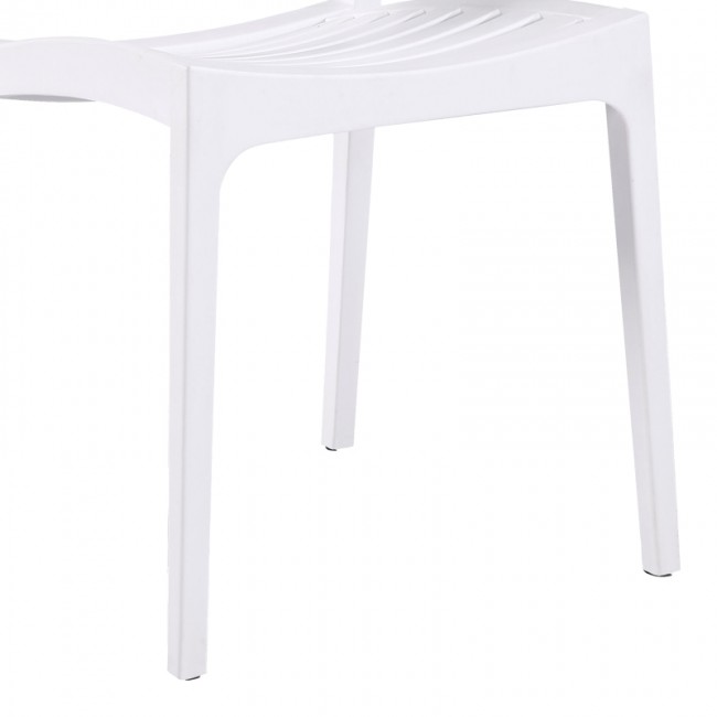 Καρέκλα Gerko pakoworld με UV protection λευκό pp 57x46x83εκ